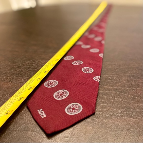 Vintage 1990s Tie w/ Nautical Compass Design - Picture 9 of 12